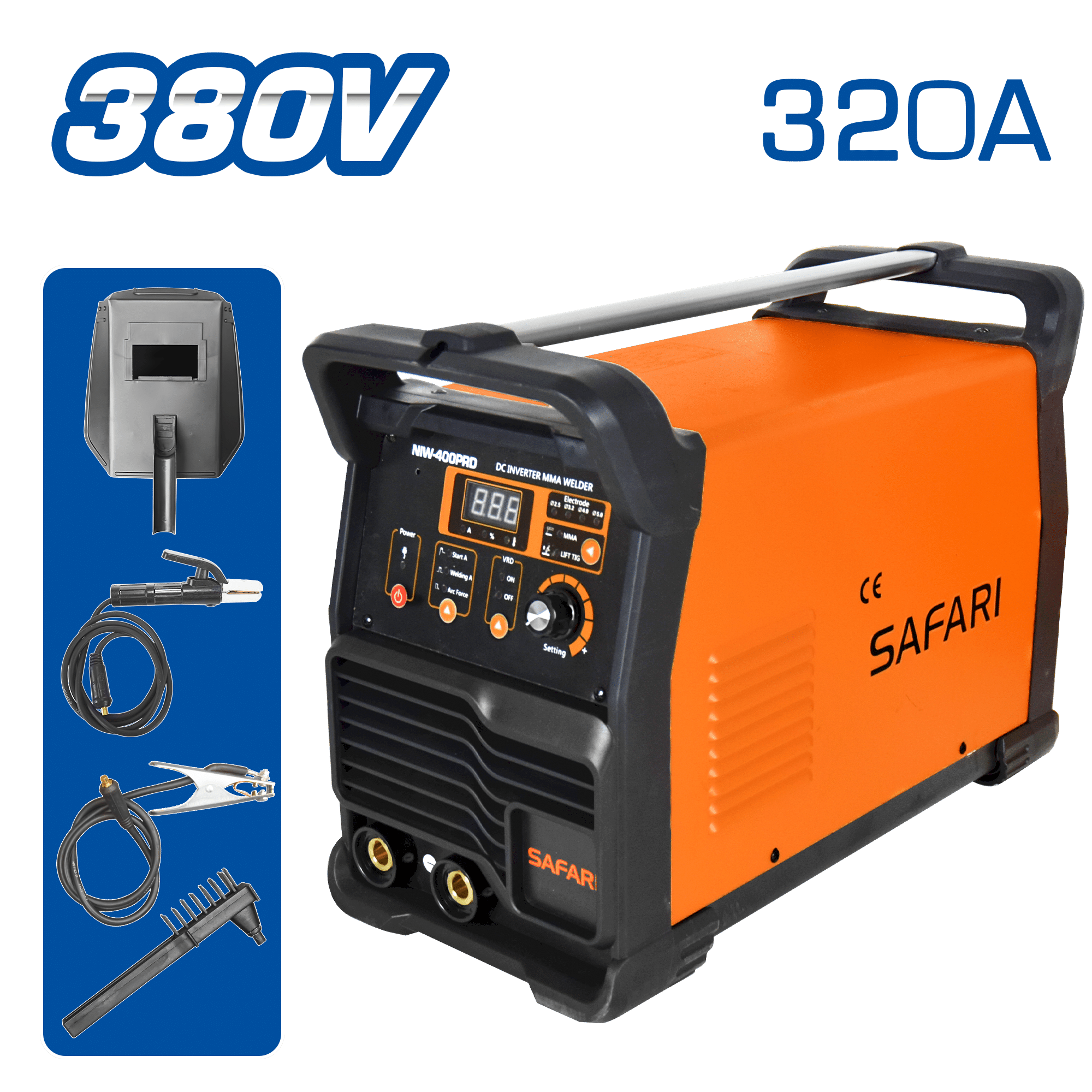 MAQUINA DE SOLDAR PROFESIONAL 320A E:1.6-8.0 290A@35%