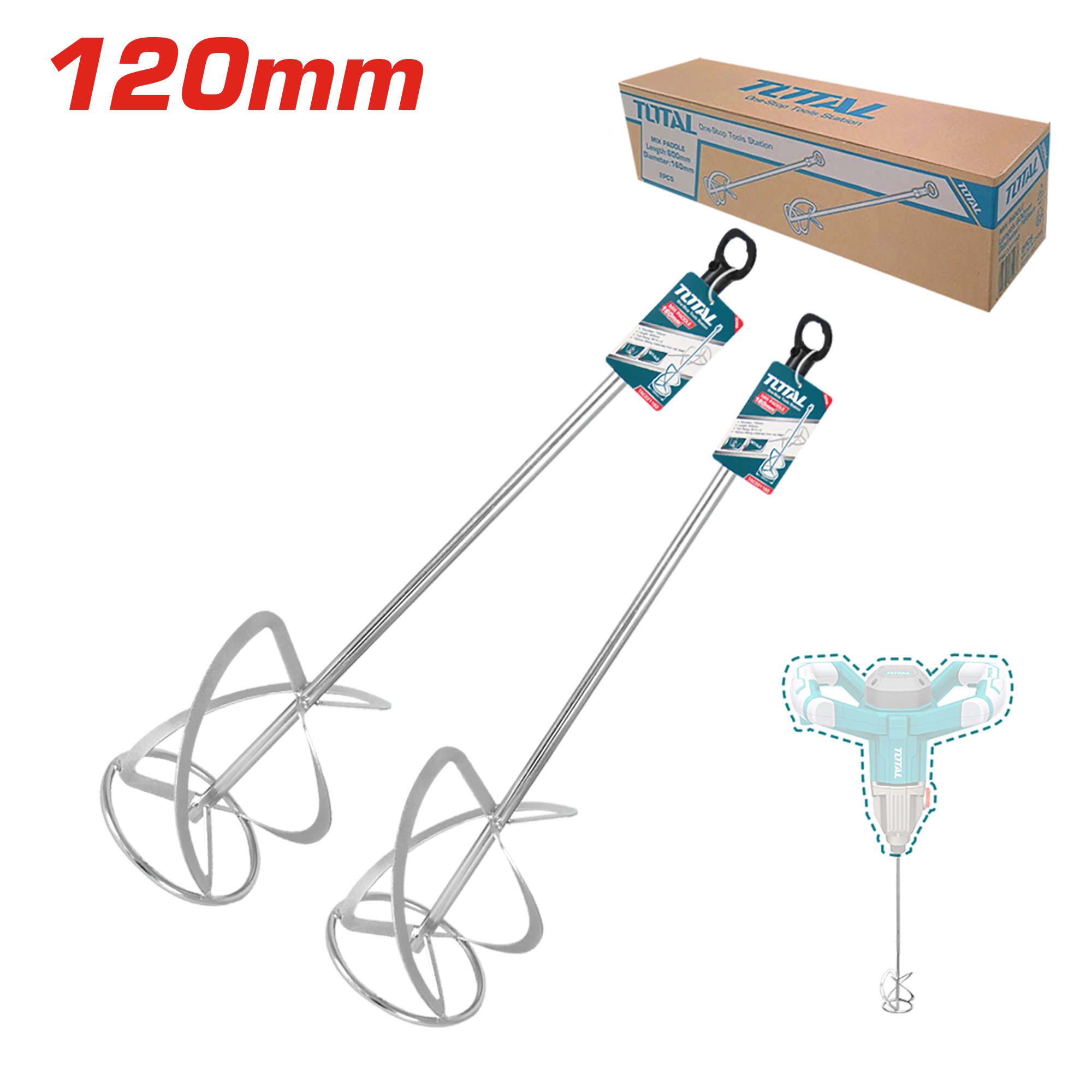 PALETA MEZCLADORA 120MM 600MM M14X2