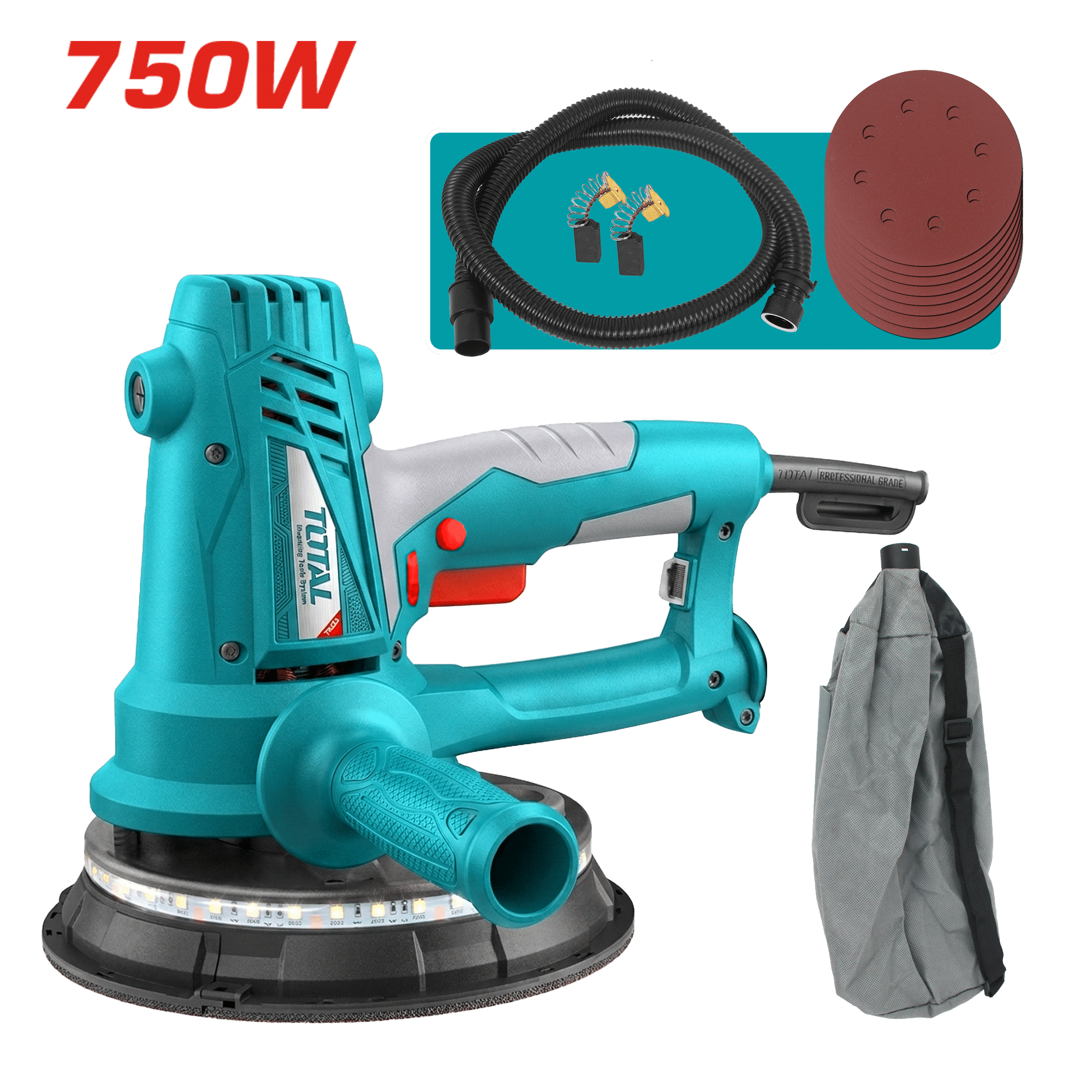 LIJADORA DE DRYWALL 750W 180MM CON LUZ INDUSTRIAL