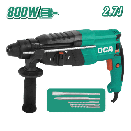 ROTOMARTILLO 26MM 800W 2.7J 0-1250RPM 0-4200BPM +MALETIN