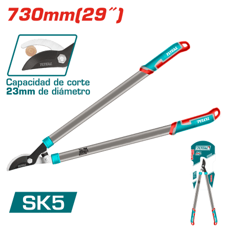 TIJERA PODADORA 730MM(29'') DIA23MM ACERO AL CARBONO SK5 INDUSTRIAL
