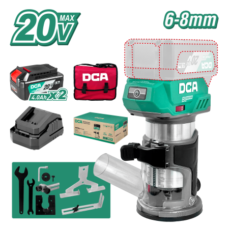 CANTEADORA 20v 10000-30000RPM 6-8MM