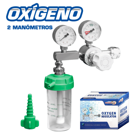 REGULADOR DE OXIGENO DOBLE