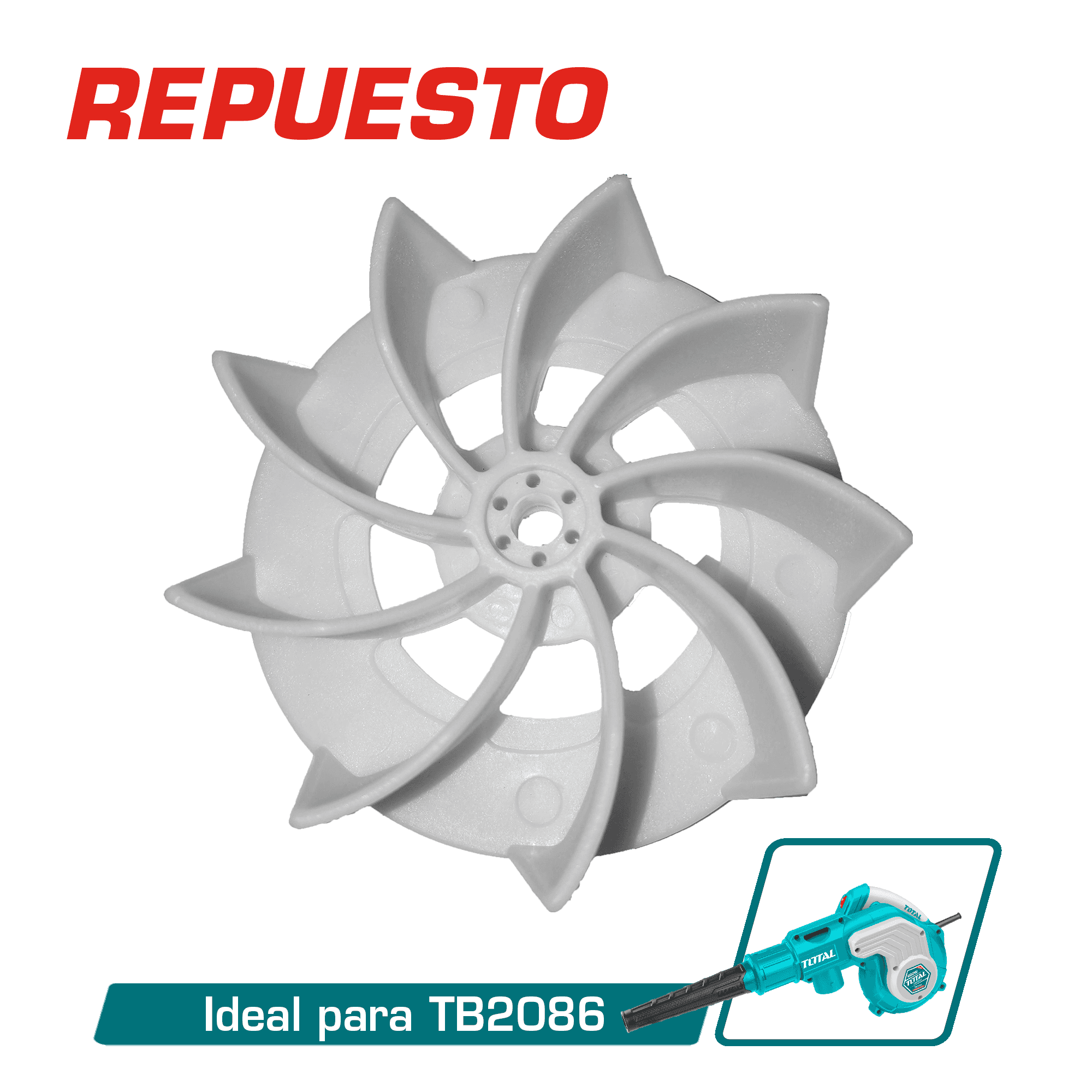 VENTILADOR DE SOPLADORA PARA TB2086