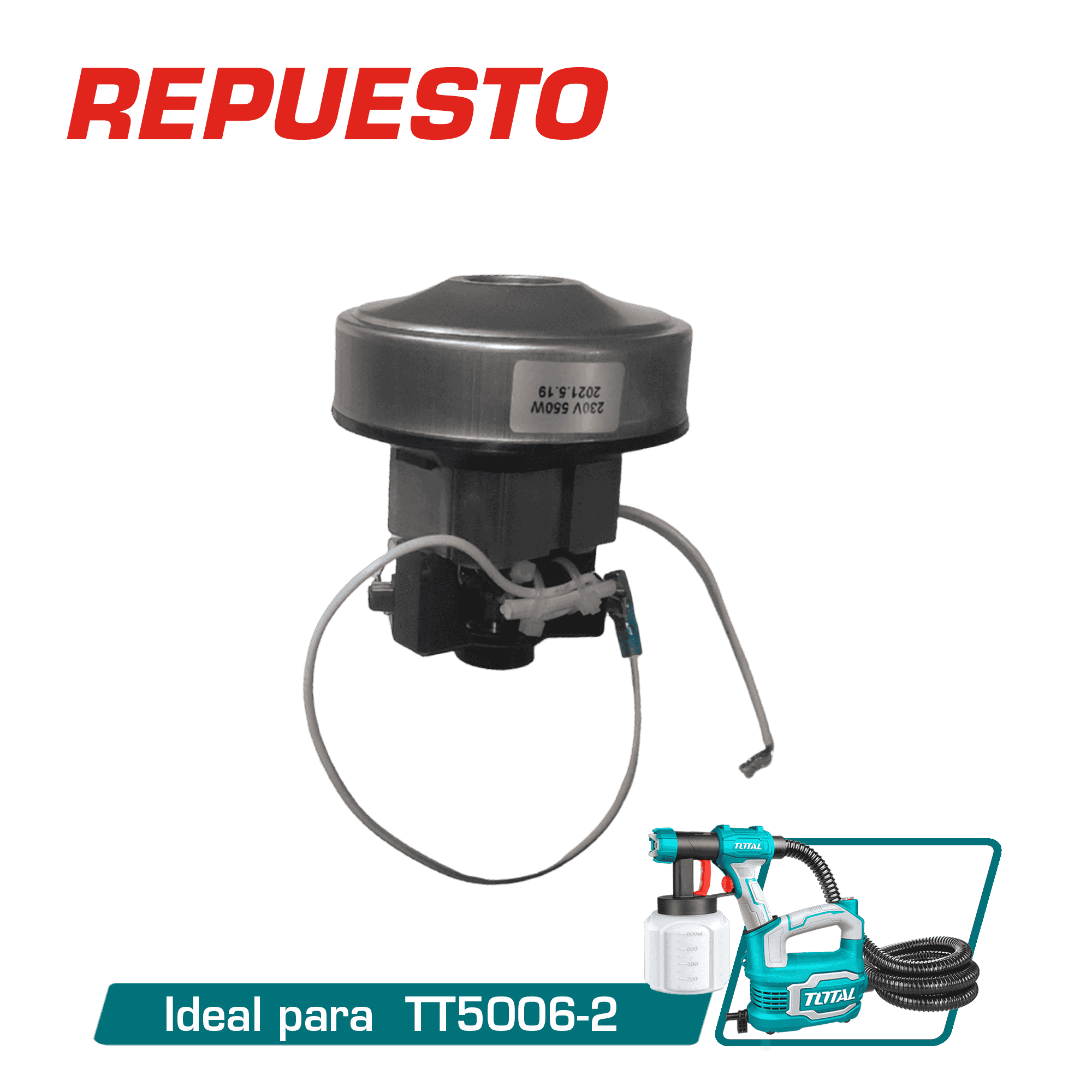 MOTOR DE PISTOLA DE PINTAR PARA TT5006-2