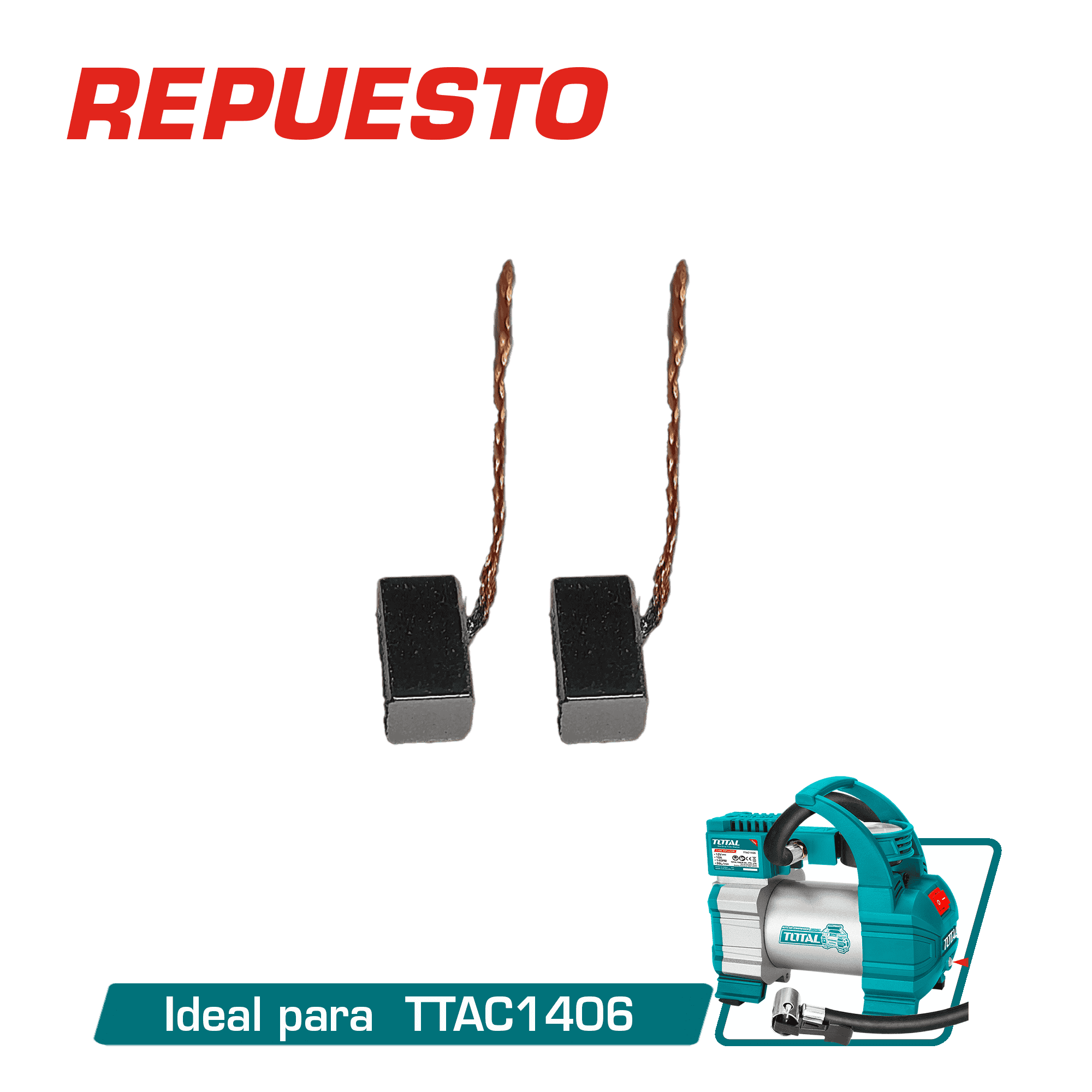 CARBON DE MINICOMPRESORA PARA TTAC1406