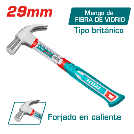 MARTILLO TIPO BRITANICO C/MANGO FIBRA DE CARBON 29MM