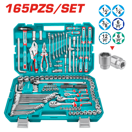 SET 165PCS HERRAMIENTAS MANUALES INC MALETIN INDUSTRIAL
