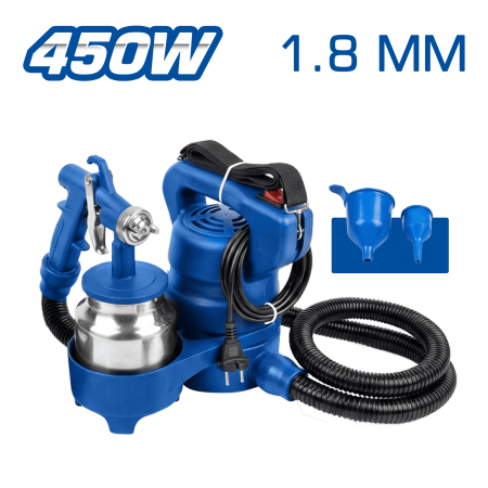 PISTOLA PARA PINTAR ELECTRICA 450W 2-5 PSI 650ml/min
