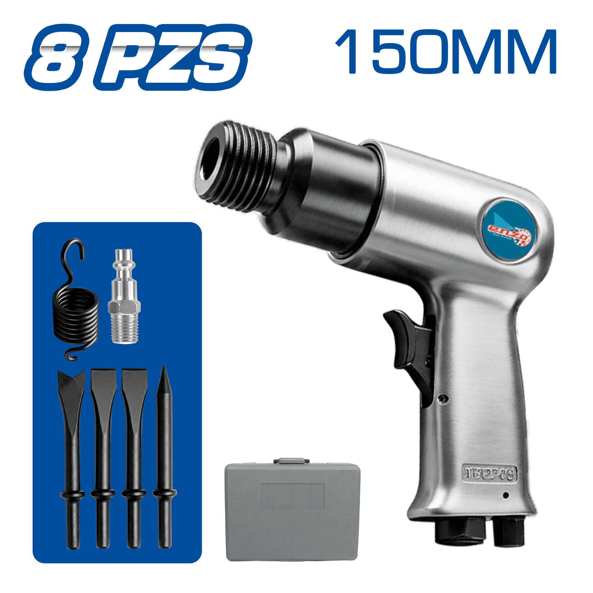 KIT MARTILLO NEUMATICO 150MM 8PCS