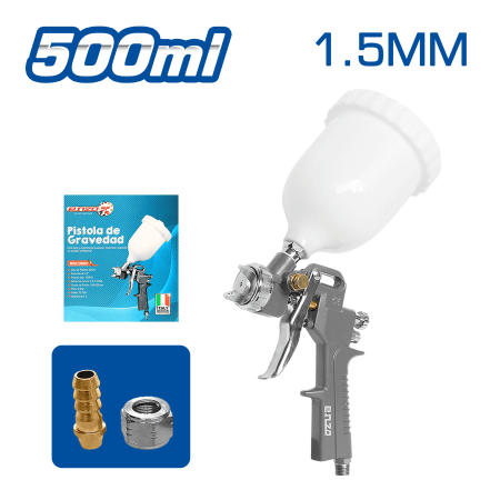PISTOLA P/PINTAR (GRAVEDAD) 500CC 1.5MM V.PLASTICO