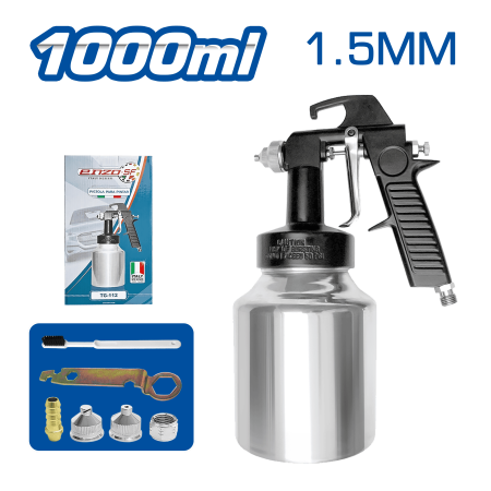 PISTOLA BAJA PRESION ALUMINIO 1L 1.5MM