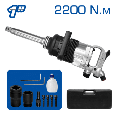 LLAVE DE IMPACTO NEUMÁTICA 01PULG 140PSI 2400NM EN MALETIN