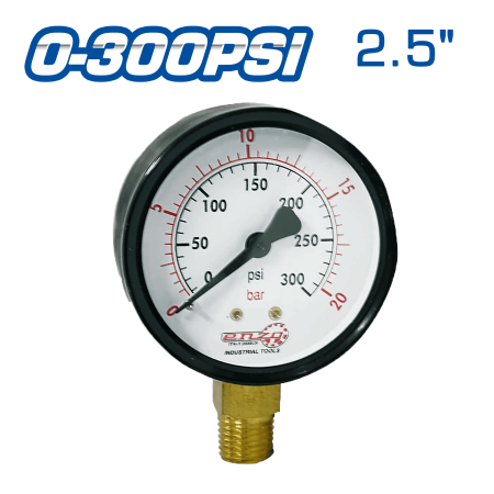 MANOMETRO DE AIRE 2.5PULG 0-300PSI