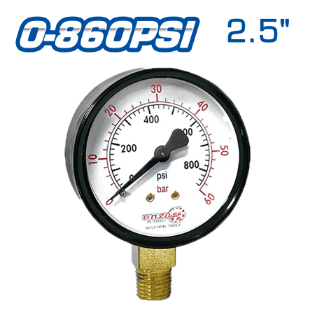 MANOMETRO DE AIRE 2.5PULG 0-860