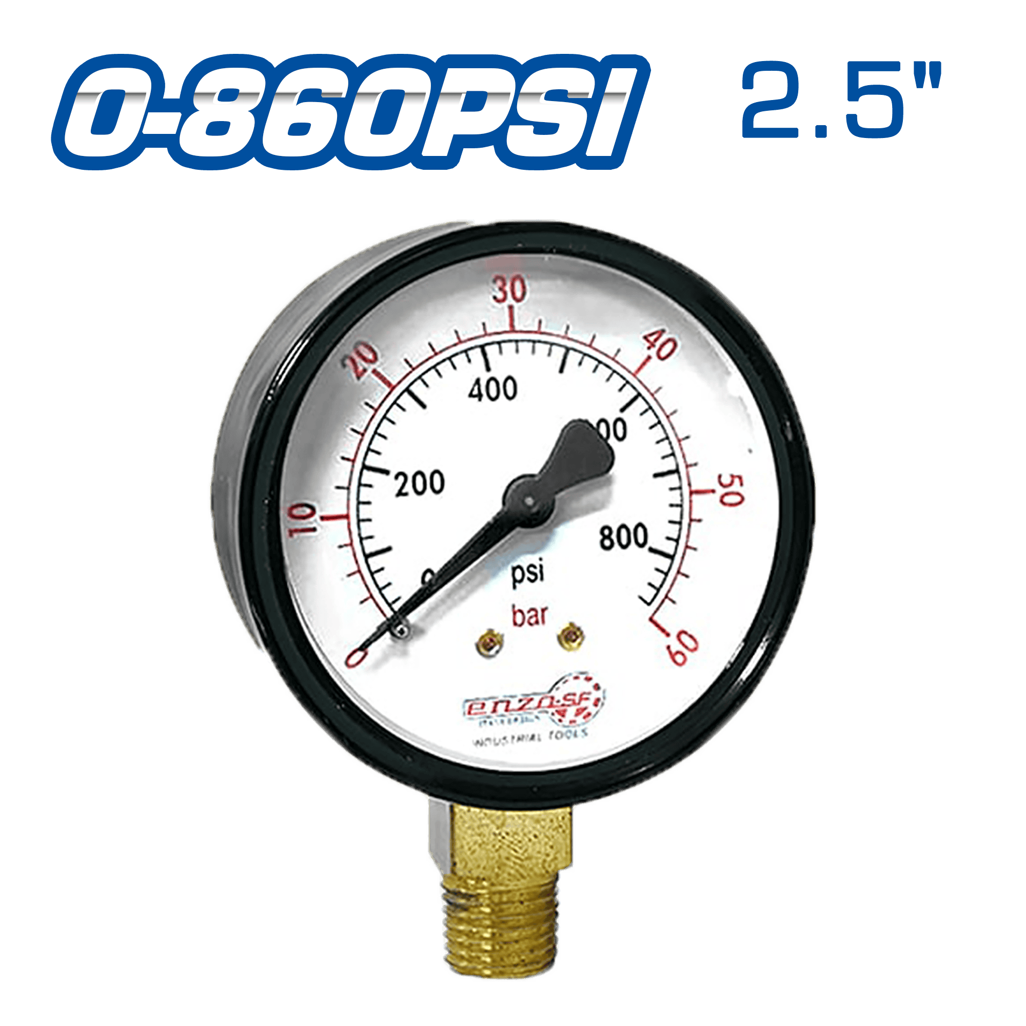 MANOMETRO DE AIRE 2.5PULG 0-860
