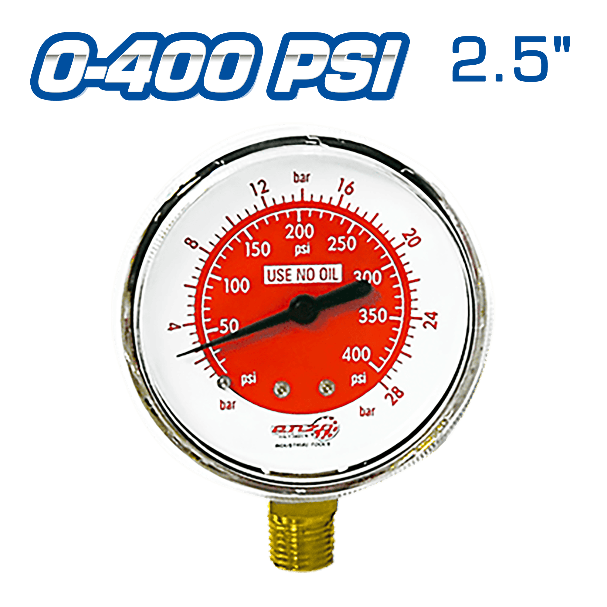 MANOMETRO DE ACETILENO 67MM 0-400PSI