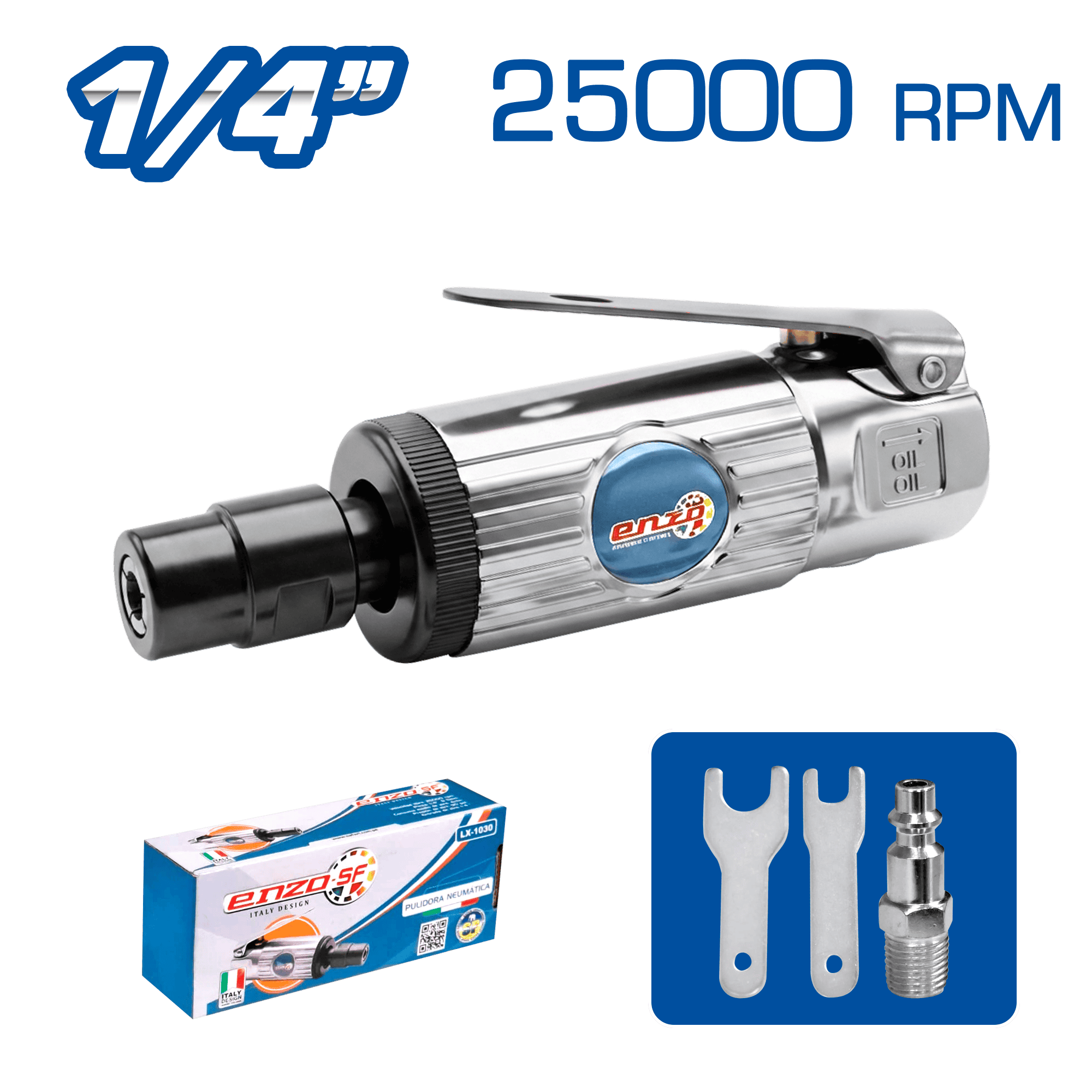 PULIDORA NEUMATICA 1/4 90PSI 2500RPM