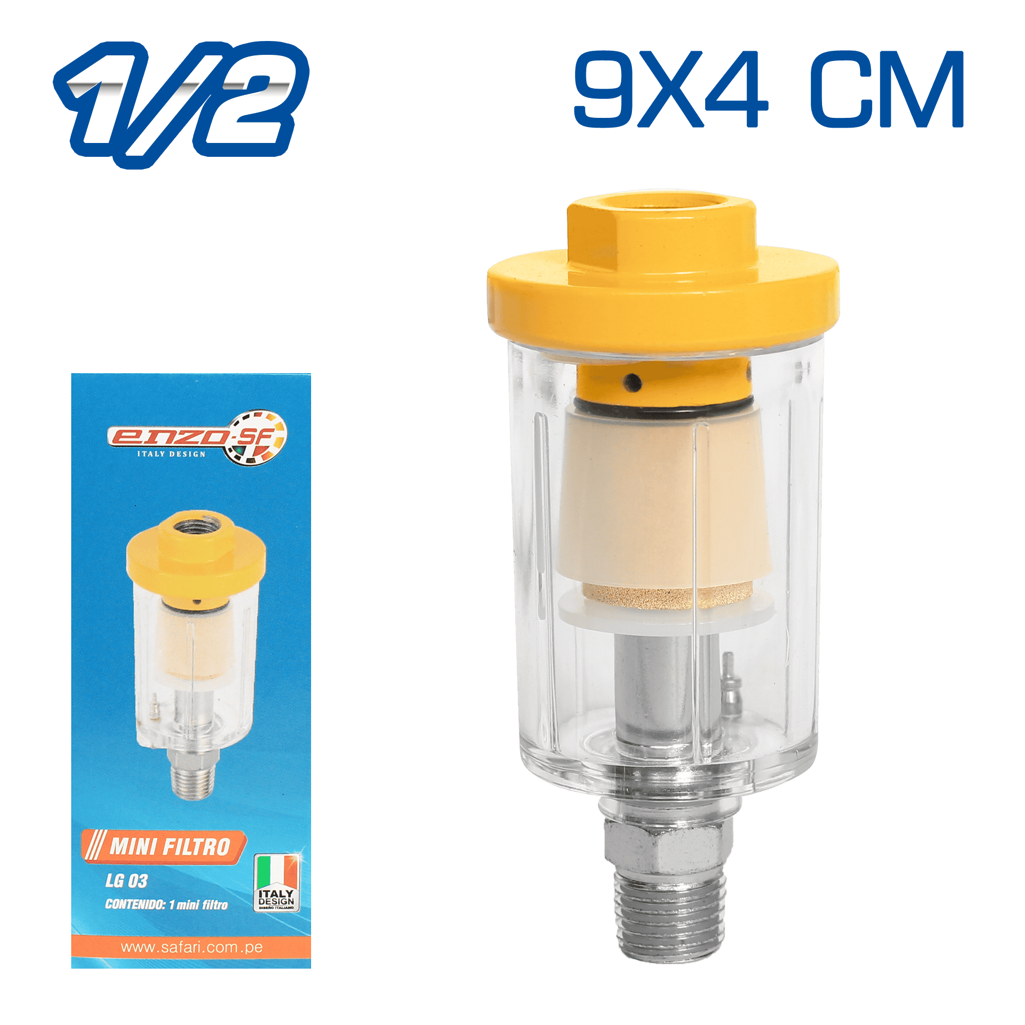 MINI FILTRO DE AIRE 1/2 PULG