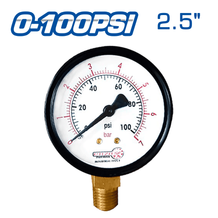 MANOMETRO DE AIRE 2.5PULG 0-100PSI