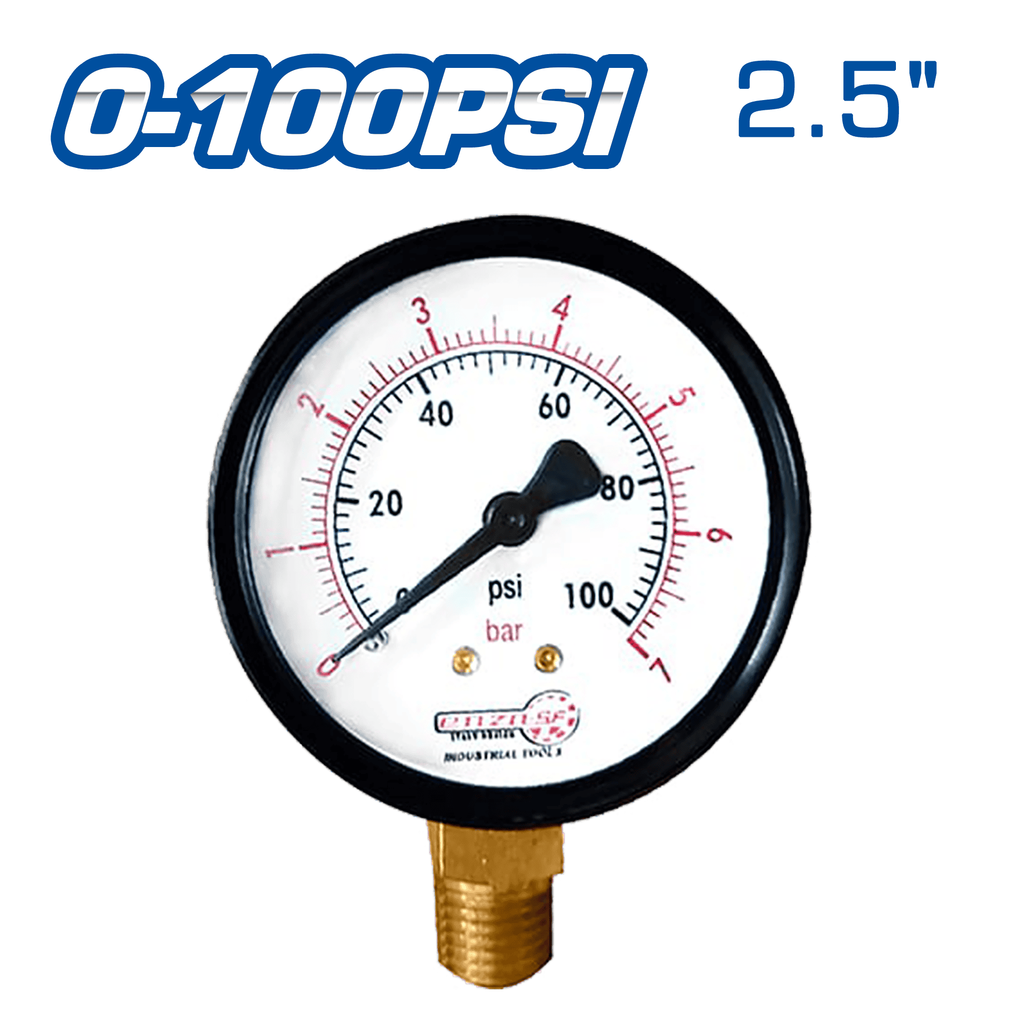 MANOMETRO DE AIRE 2.5PULG 0-100PSI