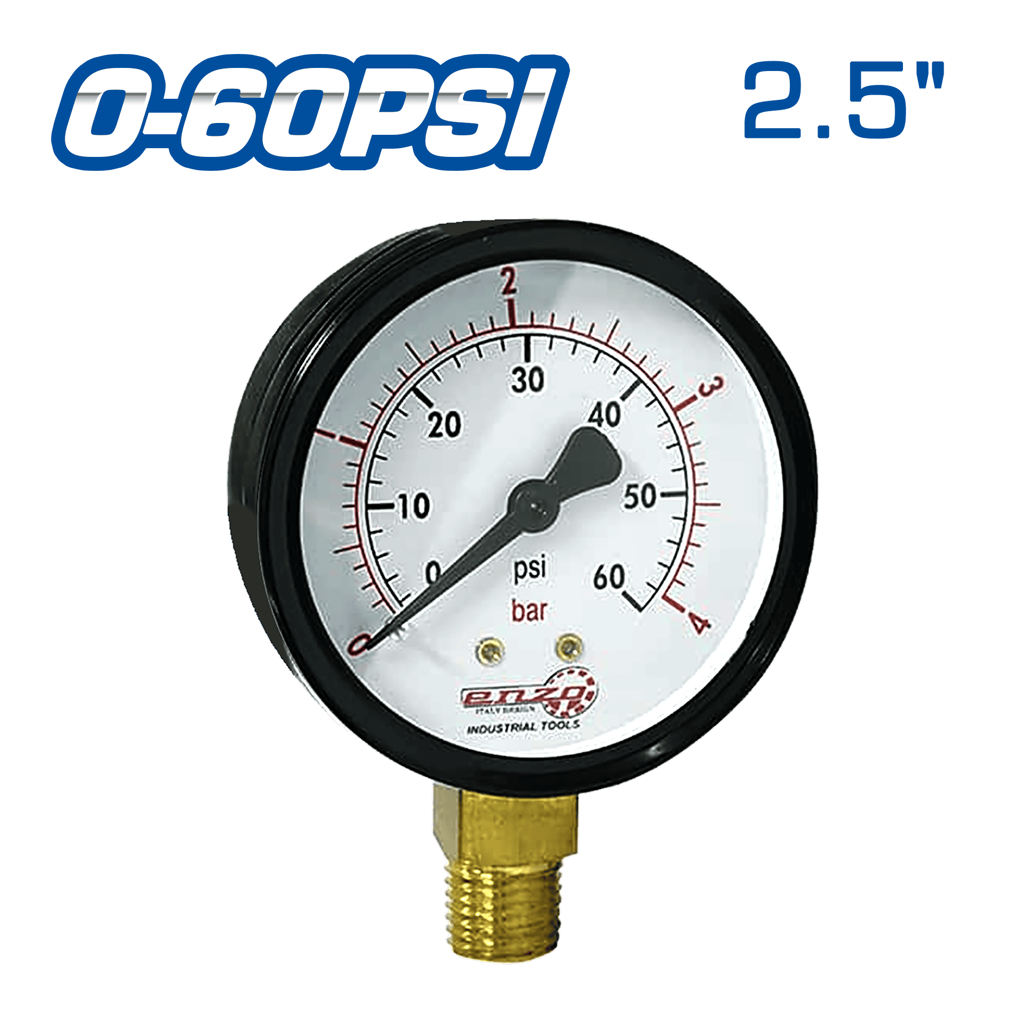 MANOMETRO DE AIRE 2.5PULG 0-60PSI