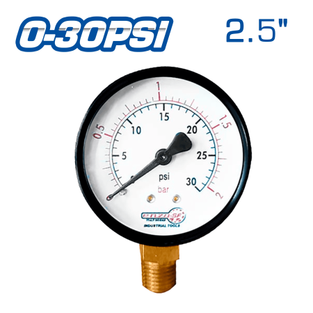 MANOMETRO DE AIRE 2.5PULG 0-30PSI
