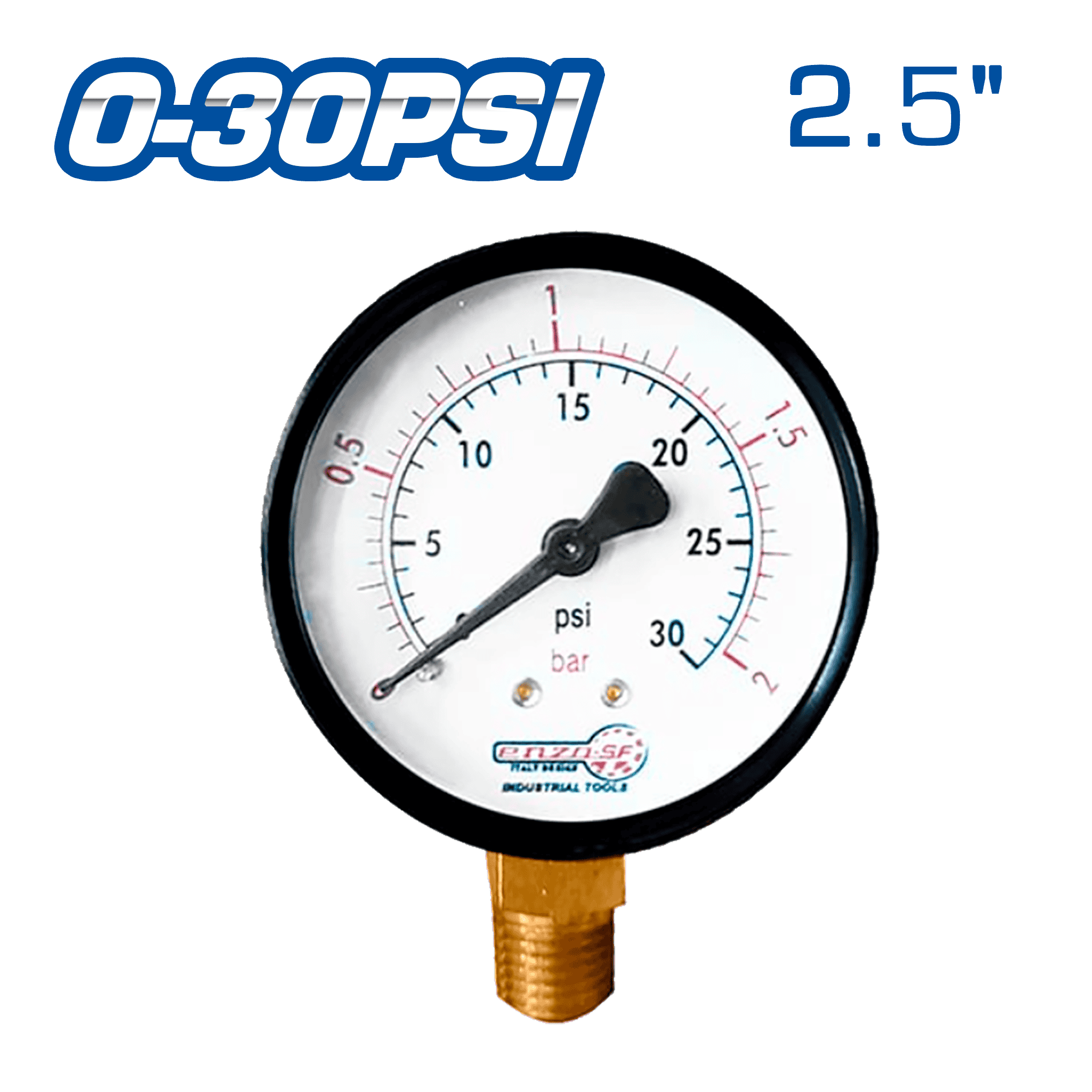MANOMETRO DE AIRE 2.5PULG 0-30PSI