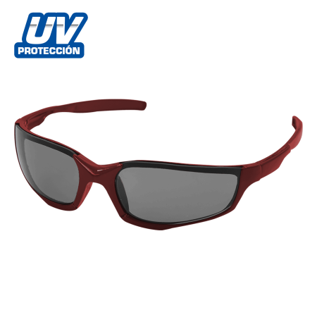 LENTES DE PROTECCION NEGRO/ROJO UV