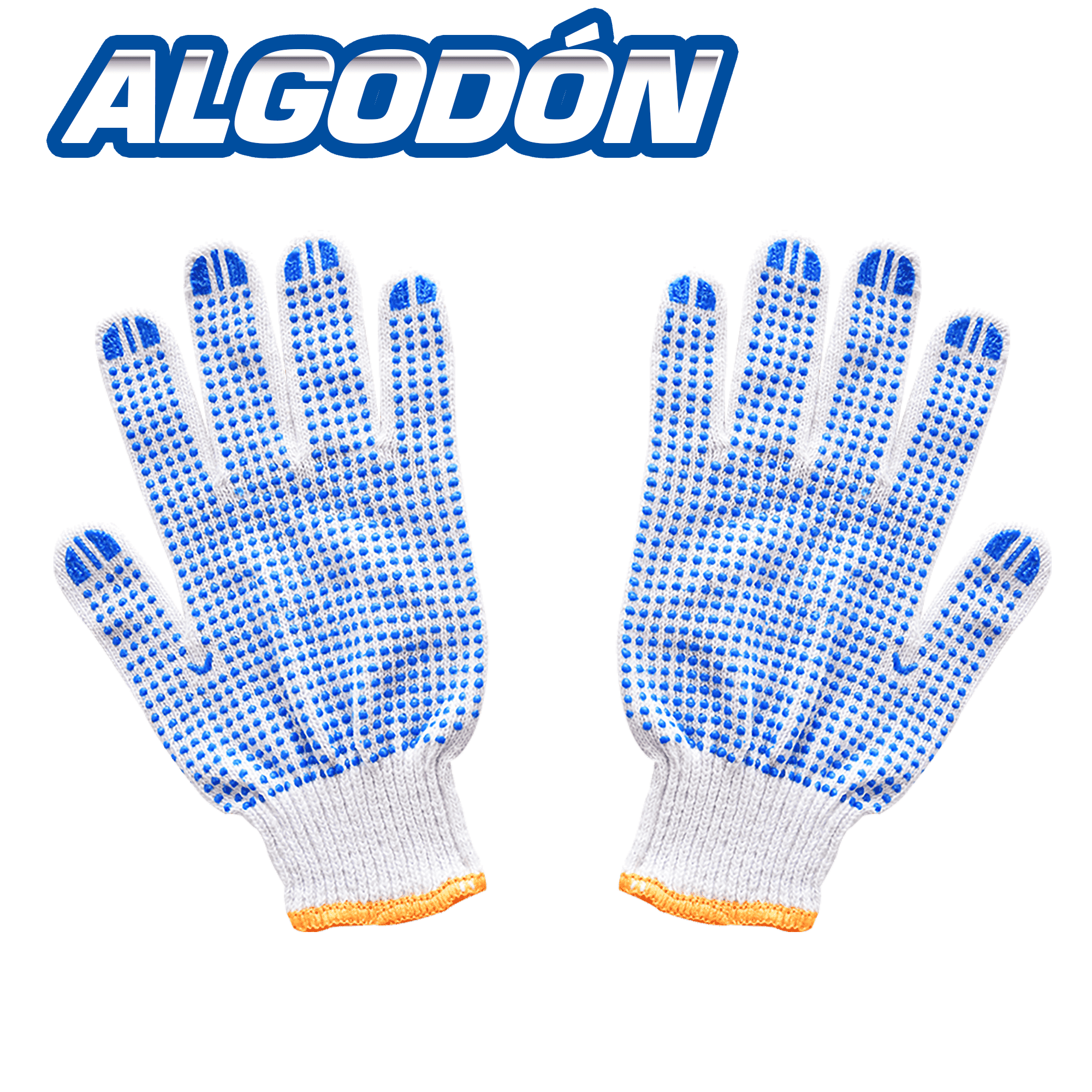 GUANTES DE TRABAJO ALGODON C/PUNTOS