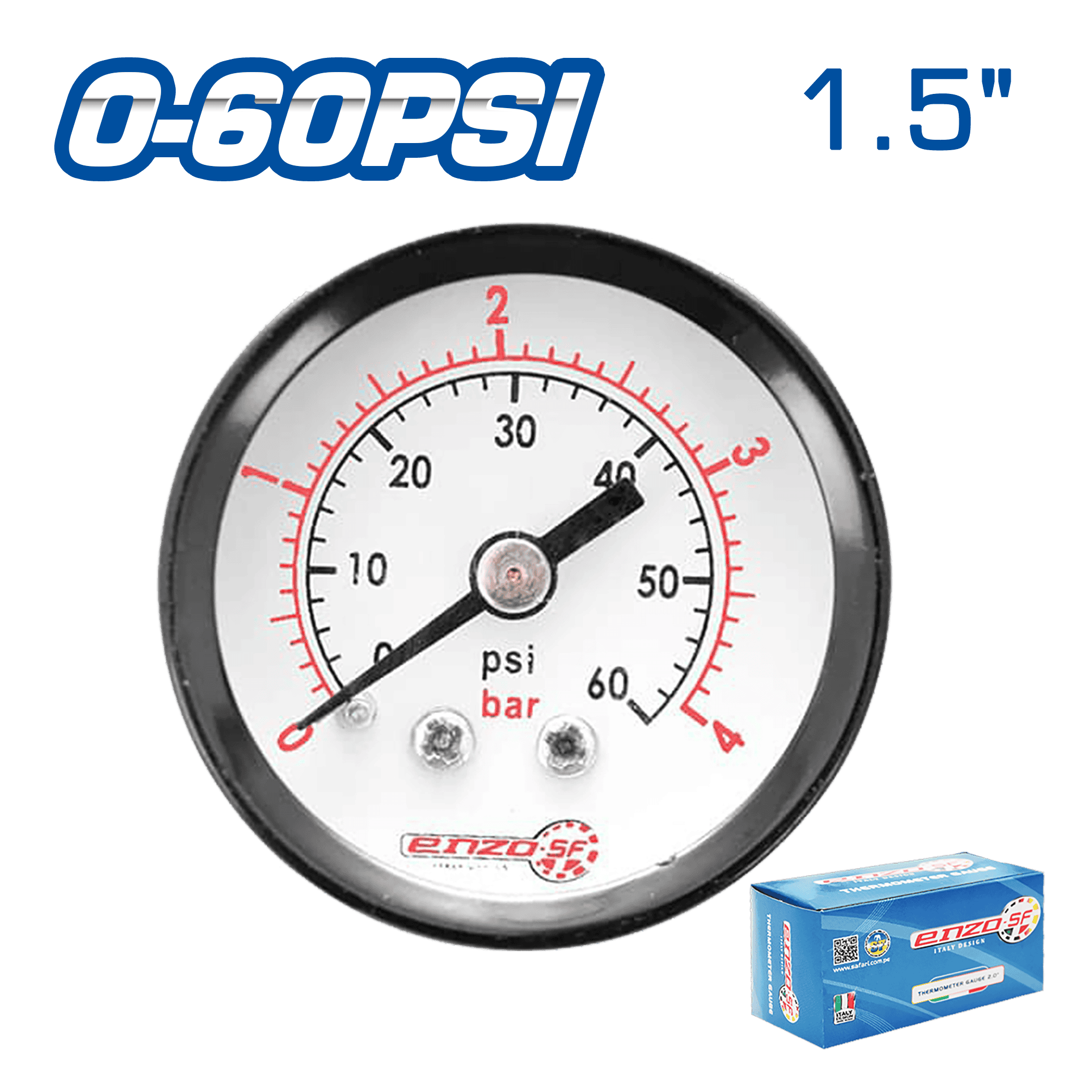 MANOMETRO 1.5PULG POSTERIOR 0-60PSI