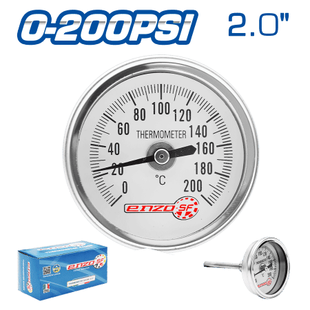 TERMOMETRO 2.0PULG CONEX POSTERIOR 0-200