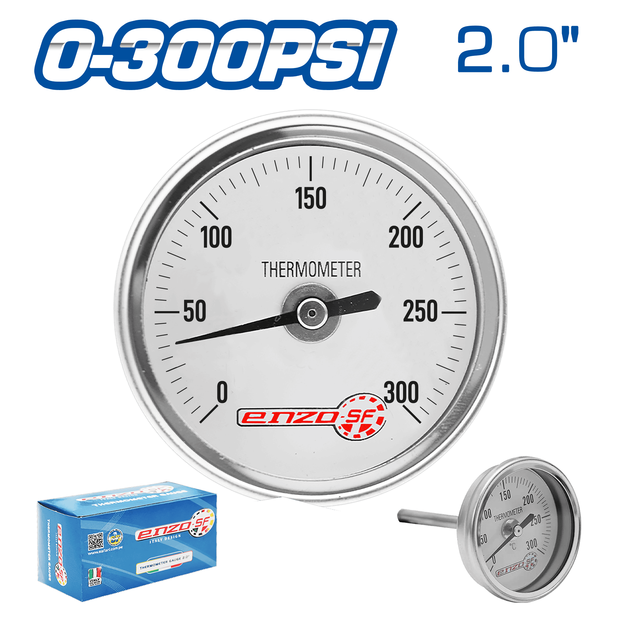 TERMOMETRO 2.0PULG CONEX POSTERIOR 0-300
