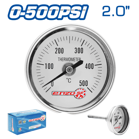 TERMOMETRO 2.0PULG CONEX POSTERIOR 0-500