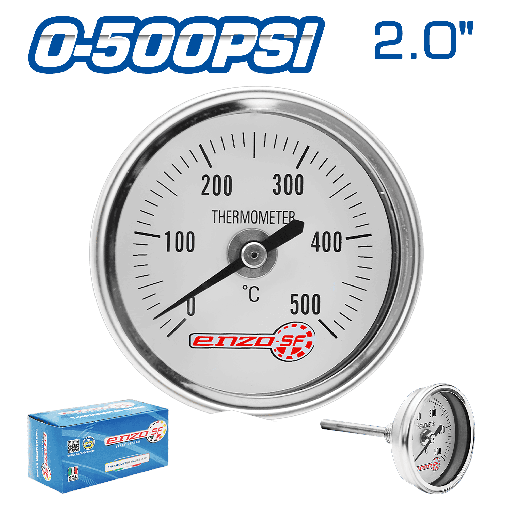 TERMOMETRO 2.0PULG CONEX POSTERIOR 0-500