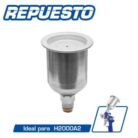 VASO ALUMINIO 120CC P/PISTOLA H2000A2