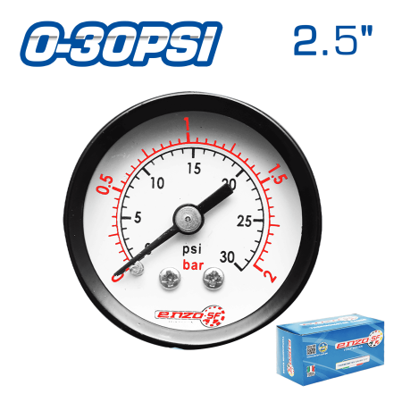 MANOMETRO 2.5PULG POSTERIOR 0-30PSI