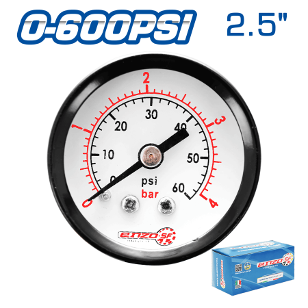 MANOMETRO 2.5PULG POSTERIOR 0-600PSI
