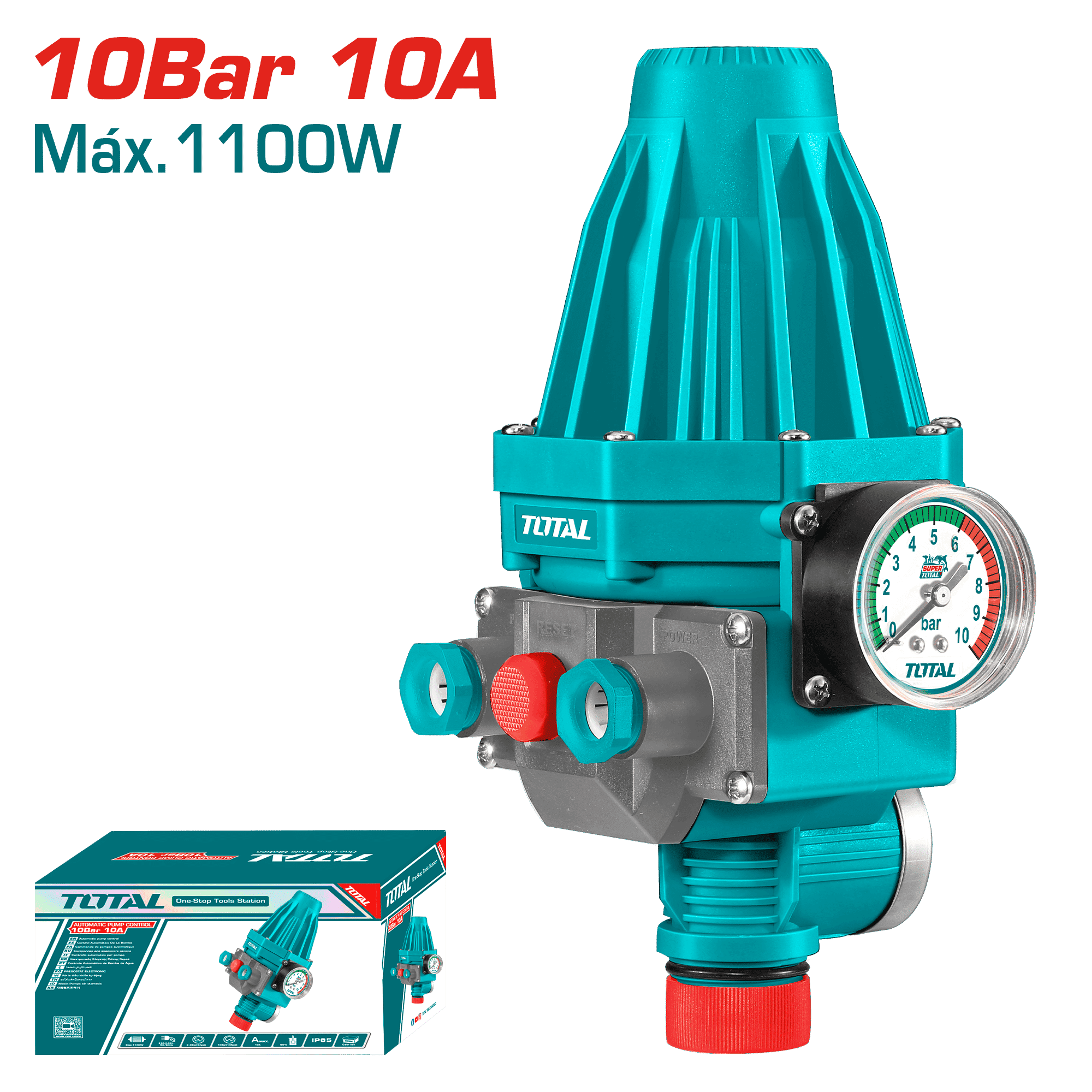 SWITCH DE BOMBA AUTOMATICO 1.5-10BAR 10A IP65 1PULG B