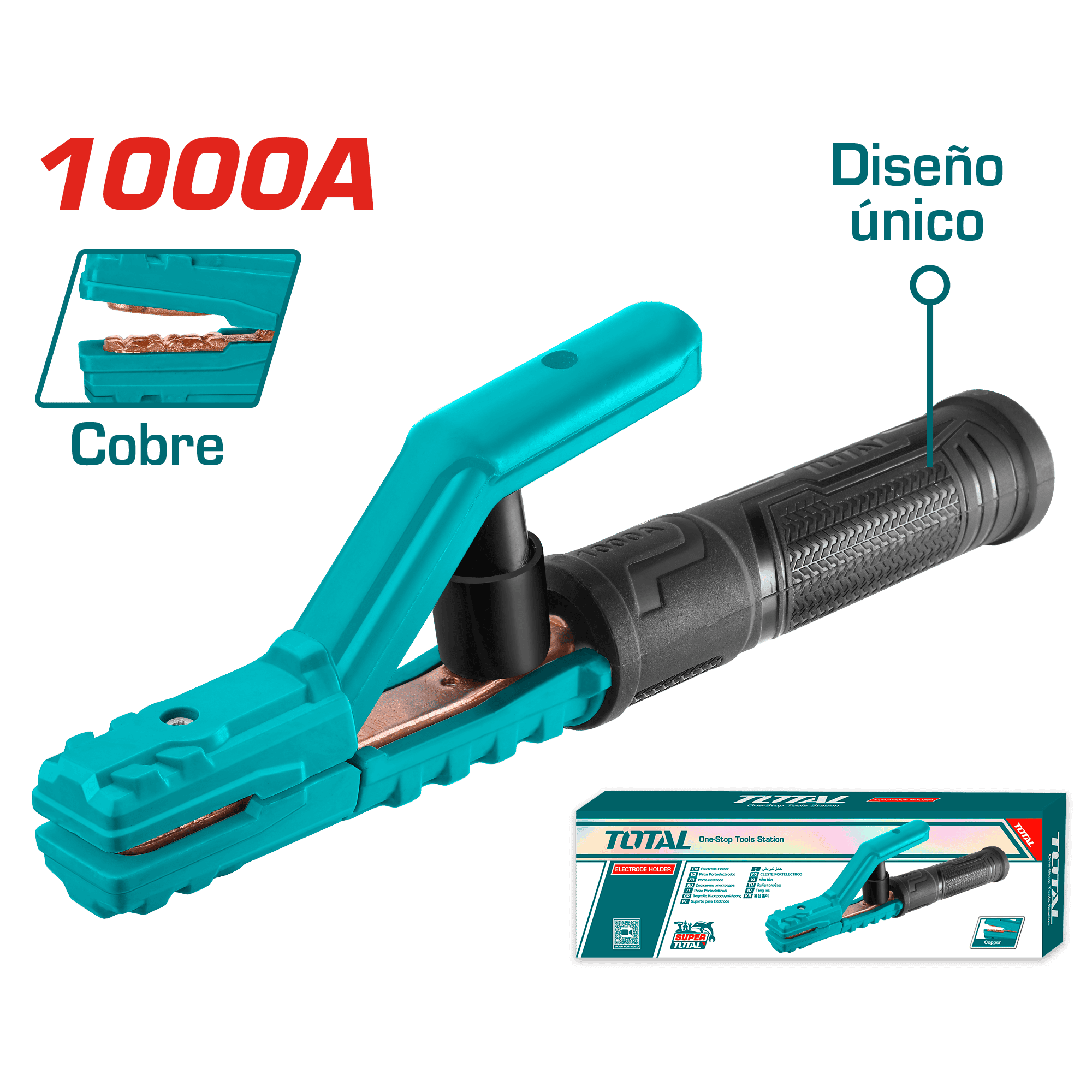 PORTA ELECTRODO 1000A MMA<630A COBRE DISEÑO EXCLUSIVO