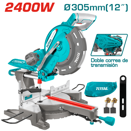 INGLETADORA TELESCOPICA 305MM 2400W C:95X310MM INDUSTRIAL