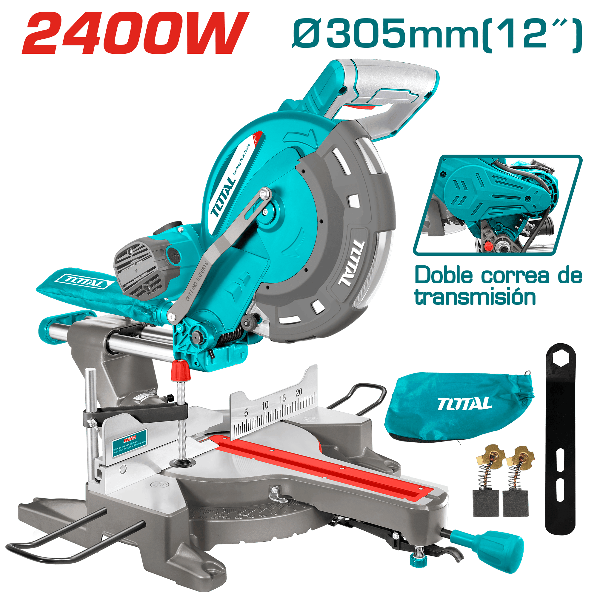 INGLETADORA TELESCOPICA 305MM 2400W C:95X310MM INDUSTRIAL