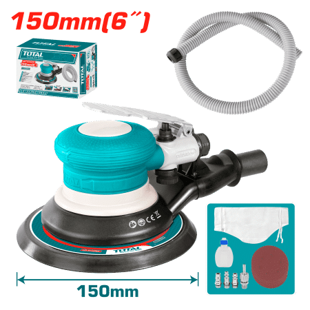 LIJADORA CIRCULAR NEUMÁTICA 6'' 1/4''PT 10500RPM 6.2BAR