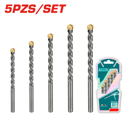 SET DE BROCAS ALBAÑILERIA 5PCS 75-120MM