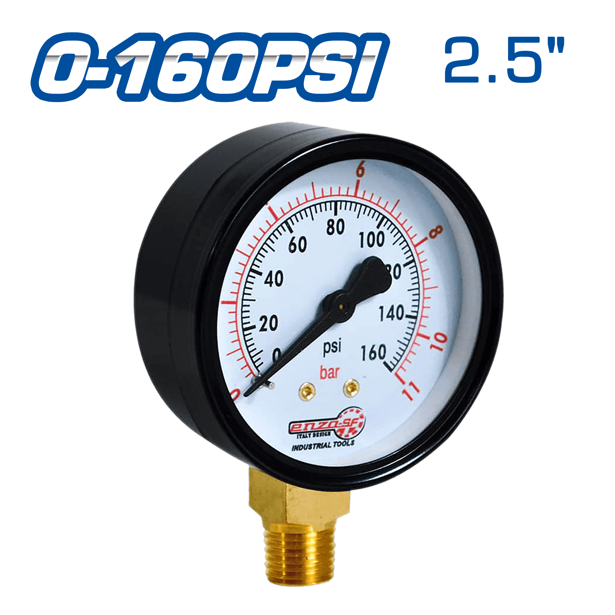 MANOMETRO DE AIRE 2.5PULG 0-160PSI