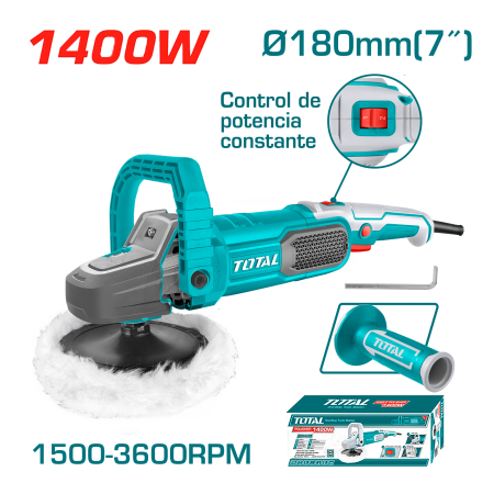 PULIDORA ANGULAR 1400W 1500-3600RPM 180MM INDUSTRIAL
