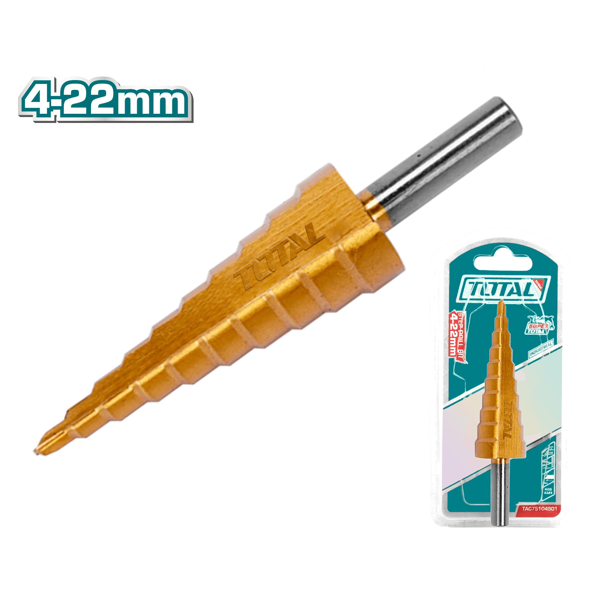 BROCA ESCALONADA HSS 4341 04-22MM