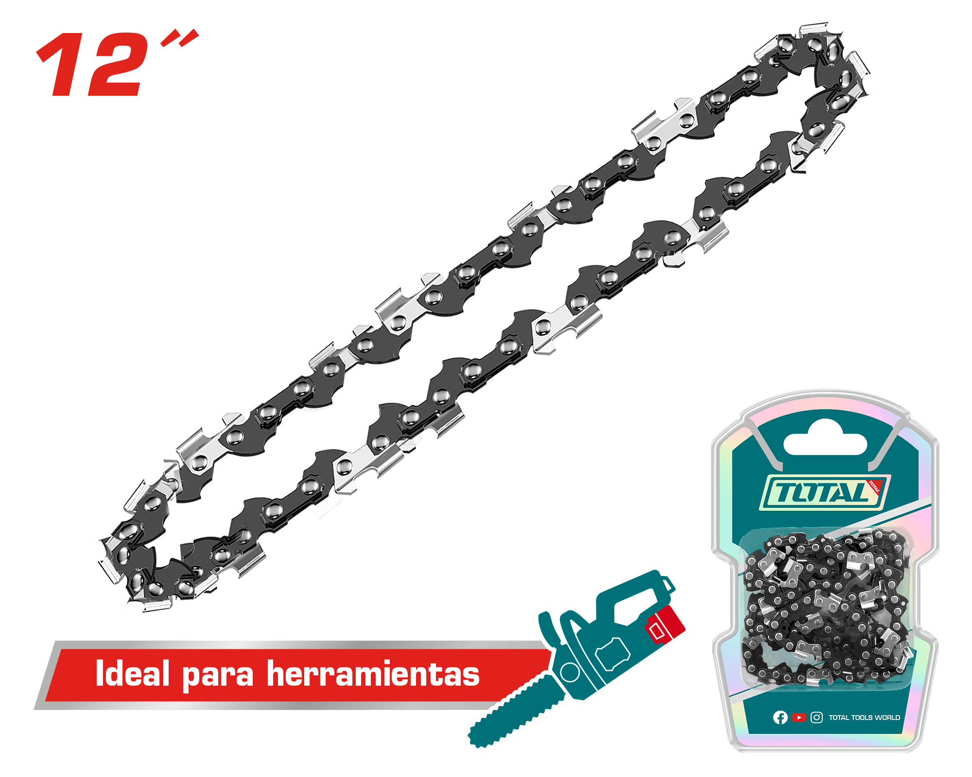 CADENA 12PULG P/SIERRA DE CADENA INALÁMBRICA INDUSTRIAL