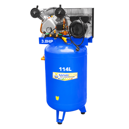 COMPRESORA VERTICAL 114L 3.0HP 220V 11CFM – AZUL