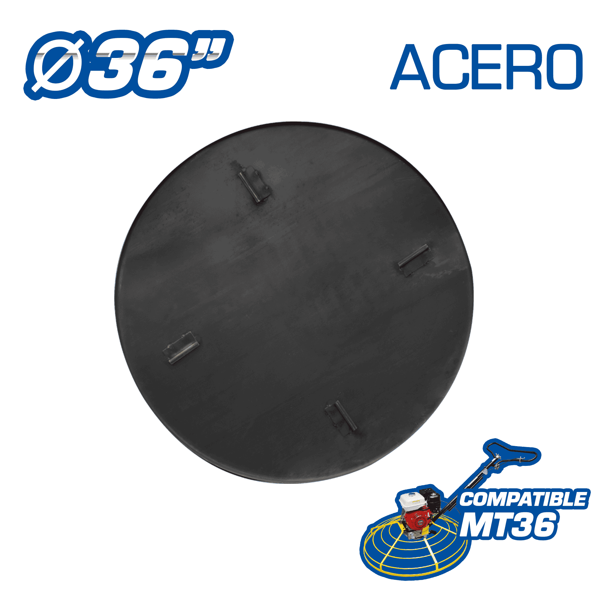 PLATO P/ALISADOR DE CONCRETO 36″ P/MT36